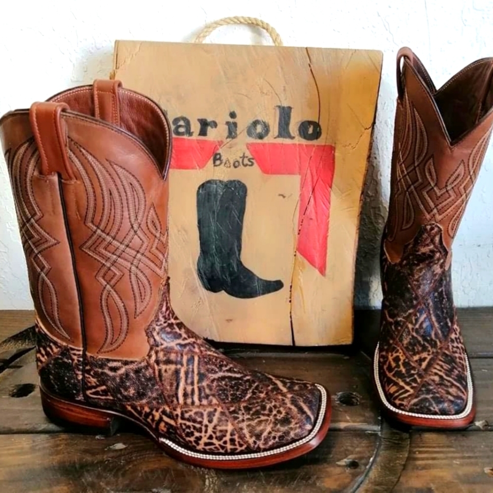 Real Elephant cowboy boots